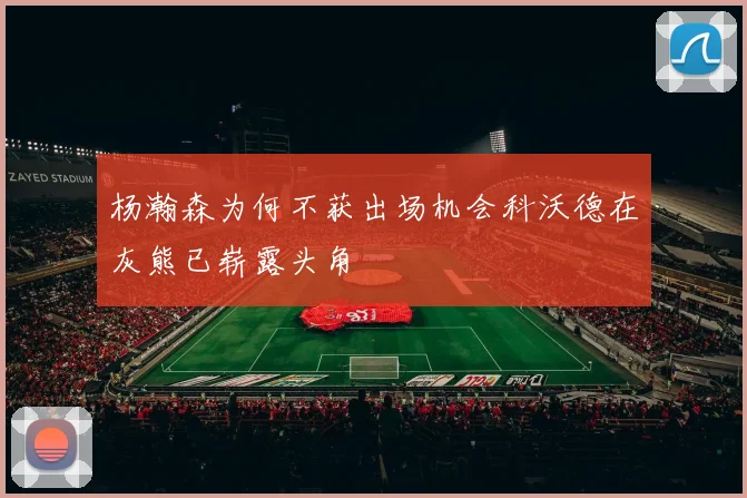 杨瀚森为何不获出场机会科沃德在灰熊已崭露头角